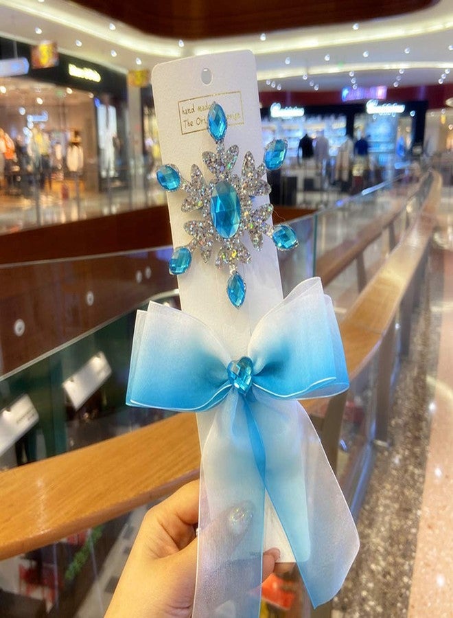 Yosbabe Princess Elsa Wig Frozen Elsa Braid Princess Elsa Dress Up Costume Cosplay Accessories for Kids Girls (blue2) - Image 5