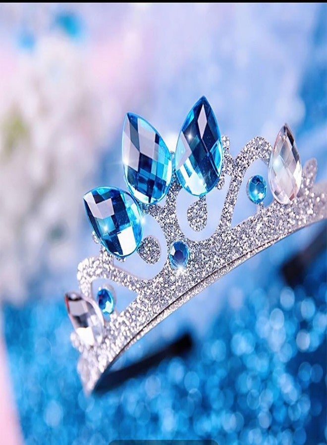 Yosbabe Princess Elsa Wig Frozen Elsa Braid Princess Elsa Dress Up Costume Cosplay Accessories for Kids Girls (blue2) - Image 2