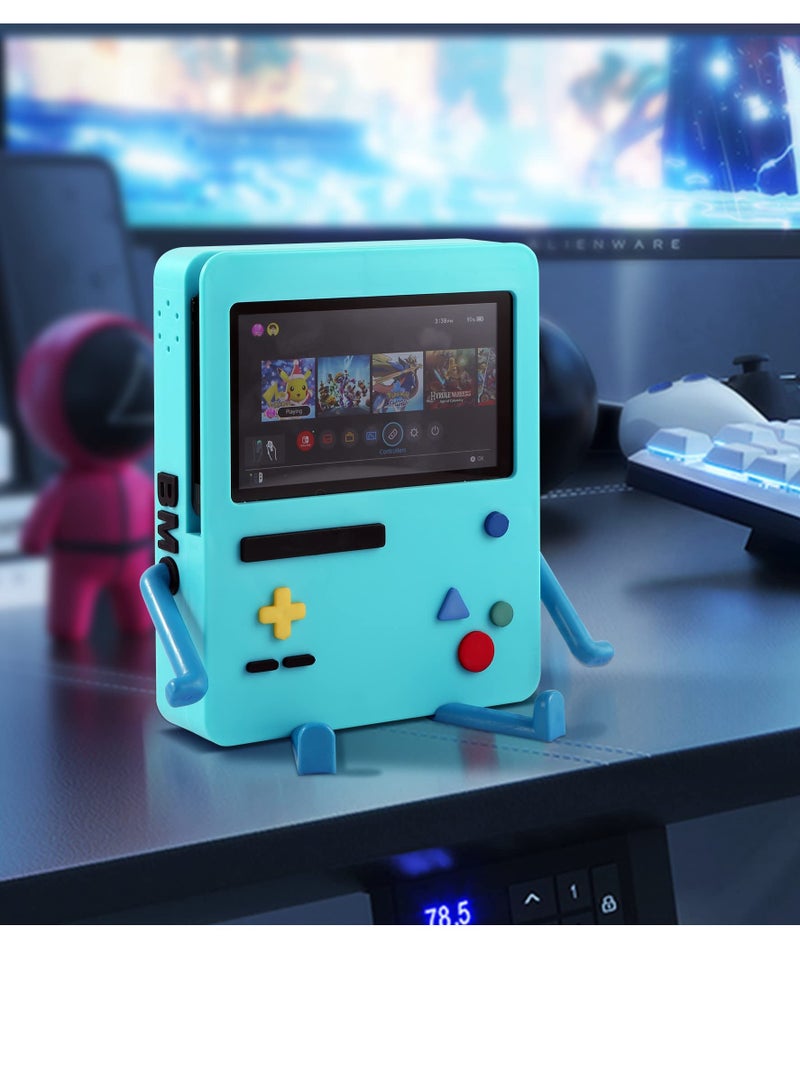 SOLARAE Game Console Stand for Nintendo Switch, Cute Cartoon Handheld Game Console Screen Support Stand Hands-free Support Plate for Protection and Portability (blue) - Image 3