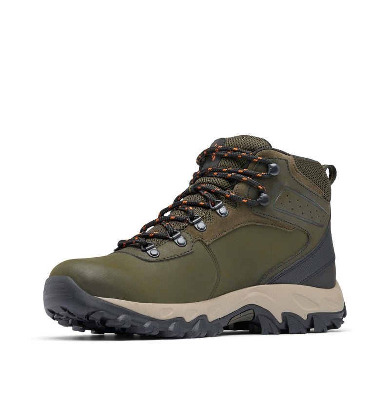 Columbia Mens Newton Ridge Plus II Waterproof Hiking Boot, Deep Olive/Desert Sun, 10 Wide - Image 2