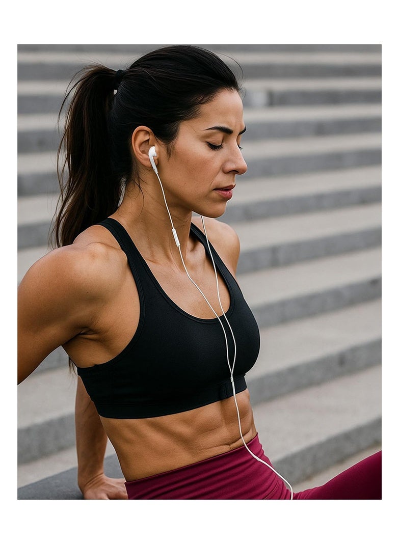 عربست سماعات أذن سلكية بمنفذ USB C مع ميكروفون وتحكم في مستوى الصوت، سماعات أذن داخلية لهاتف iPhone 15 Pro Max، iPad Pro/Air، Samsung (أبيض), سماعات تايب سي - Image 5