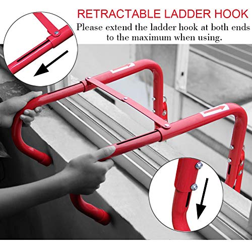 Hausse Retractable 3 Story Fire Escape Ladder, 25 Feet - Image 2