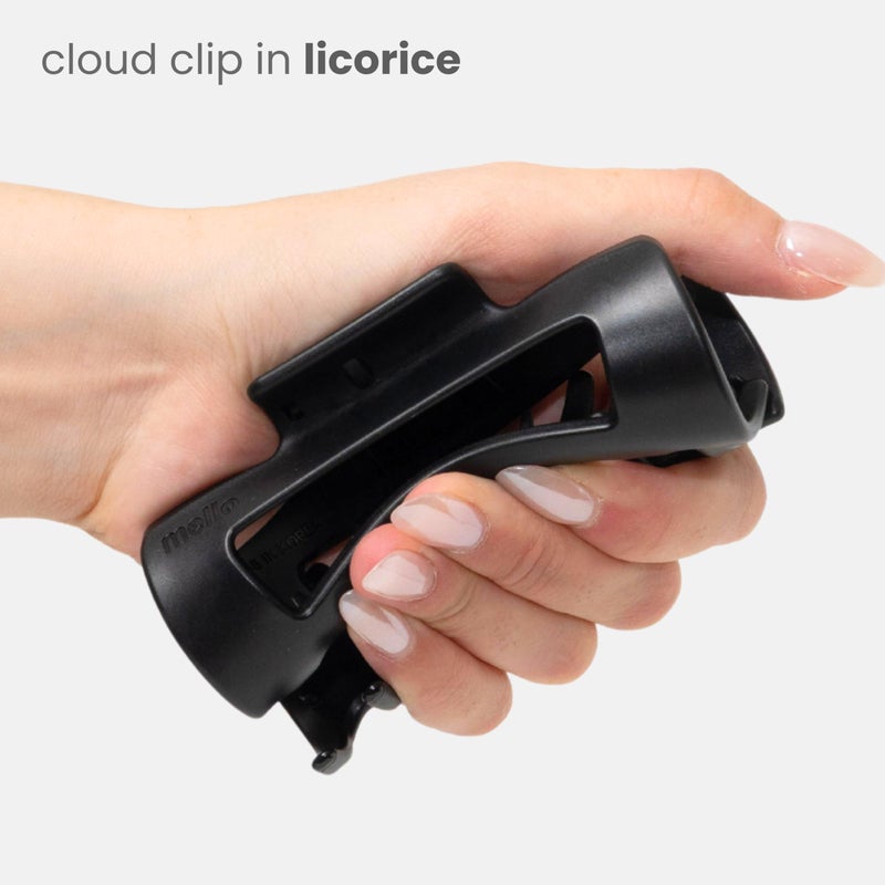 Mello The Original Mello Hair Claw Clip Squishy Claw Clip Made in Korea Patent Pending 30021976 (Black Pink Light Brown) - Image 2