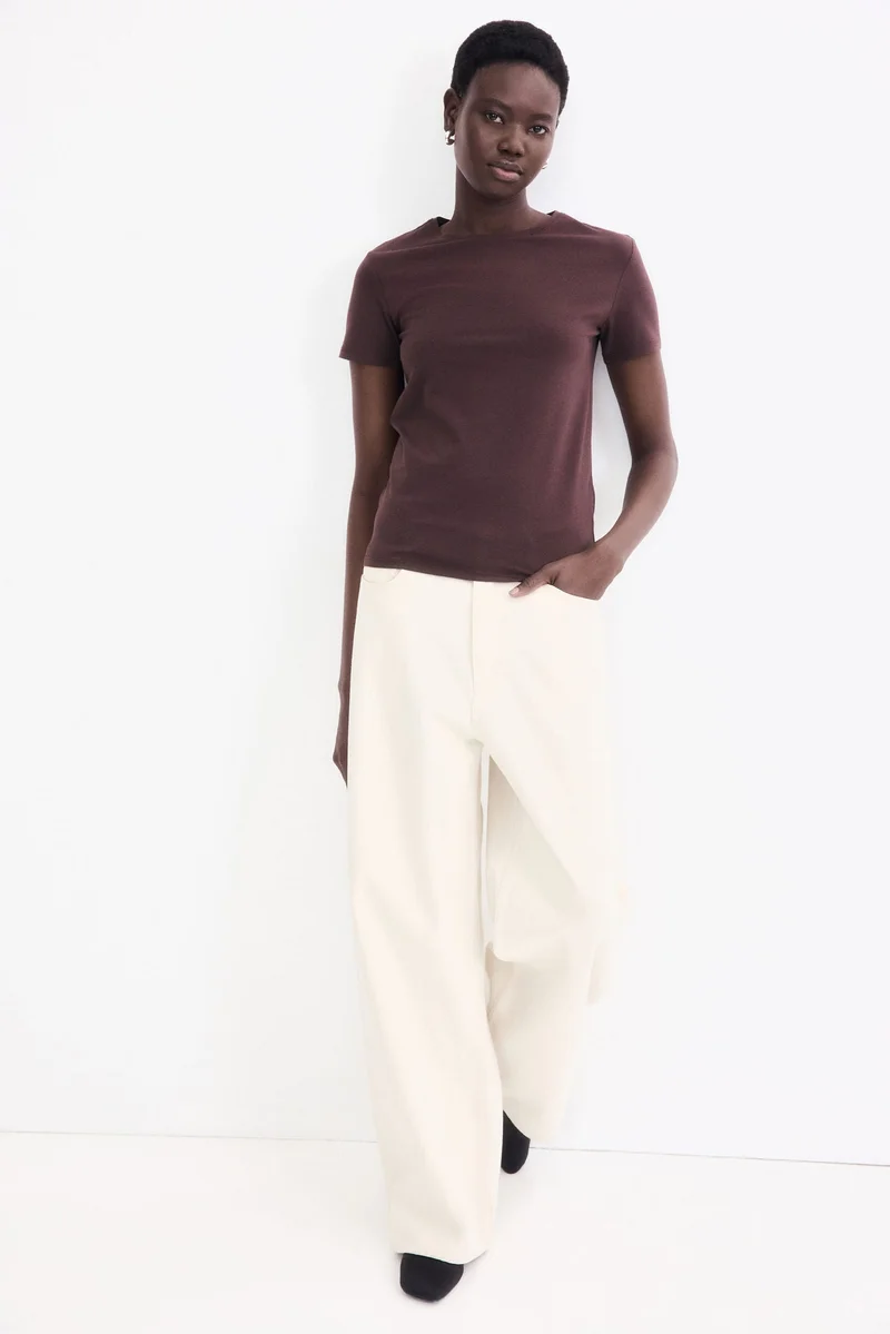 اتش اند ام تي-شيرت بتصميم ضيق