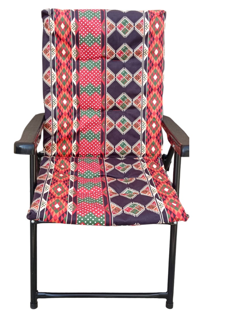 GO2CAMPS Folding Camping Chair with Cusion Premium Quality | Beach Chair | Garden Chair | Fishing Chair | Travel Chair | Picnic Chair - Image 2