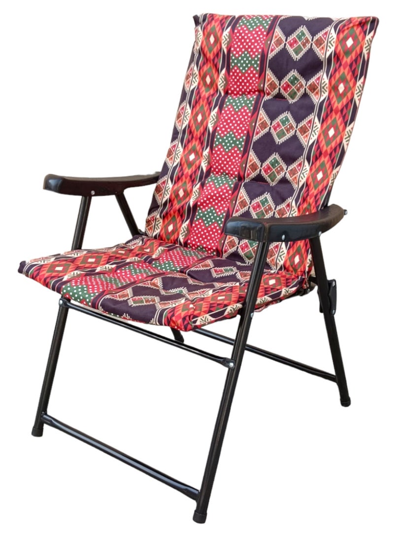 GO2CAMPS Folding Camping Chair with Cusion Premium Quality | Beach Chair | Garden Chair | Fishing Chair | Travel Chair | Picnic Chair - Image 1