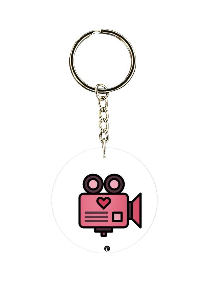Cartoon Themed Single Sided Keychain