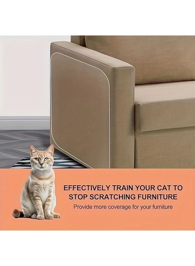 10 Pack Transparent Cat Scratch Tape Waterproof PVC Furniture Protector Double Sided - Image 2