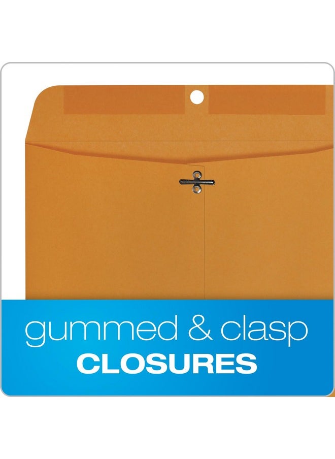 Columbian - 9 X 12 Clasp Envelopes Gummed 24 Lb Kraft Multipurpose Envelopes For Mailing Storing Or Filing Documents 25 Per Pack (Colo340) - Image 1