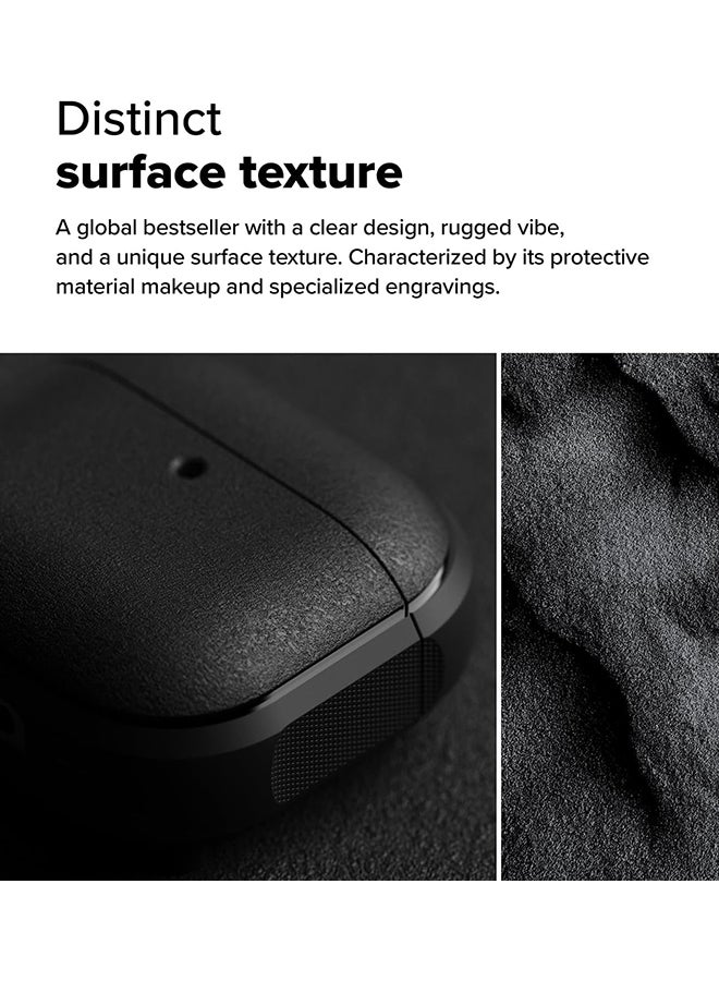 رينجك غطاء أونيكس مغناطيسي لسماعات AirPods 4، غطاء متين مقاوم للصدمات وقوي متوافق مع شاحن ماغسيف لجيل AirPods الرابع - Image 3