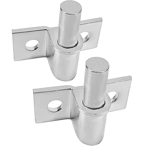 Foozet 2 Pack Wall Mount Gate Hinge, Wood Fence Link Gate Hinges with 5/8 Hinge Pin Diameter Heavy Duty Outdoor Post Chain Hinge Galvanized Steel-Horizontal Mount - Image 1