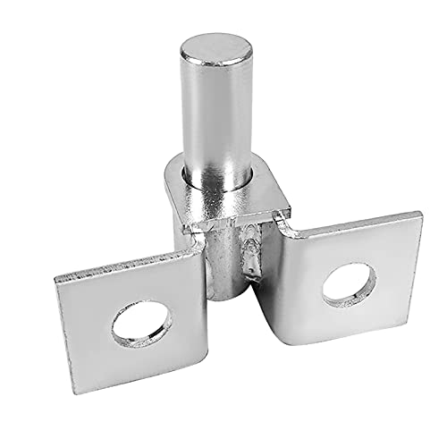 Foozet 2 Pack Wall Mount Gate Hinge, Wood Fence Link Gate Hinges with 5/8 Hinge Pin Diameter Heavy Duty Outdoor Post Chain Hinge Galvanized Steel-Horizontal Mount - Image 3