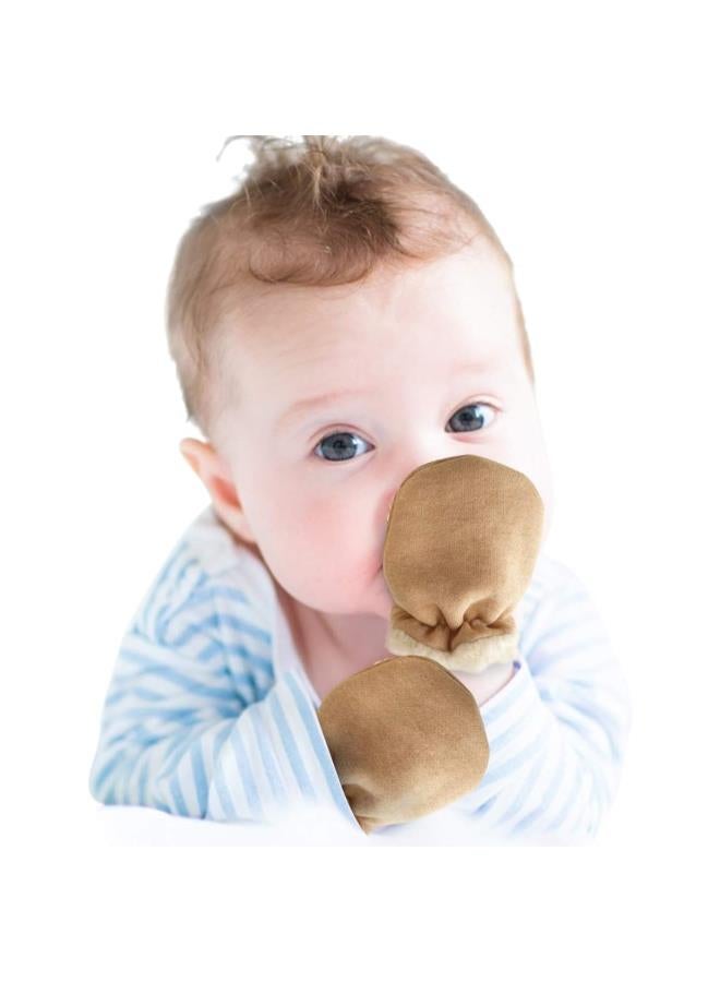 silvercnc Newborn Baby Winter Fleece Gloves Mittens Infant Toddler Anti-Scratch Gloves Thicken Sherpa Lined Mitten For 0-24 Month  - Image 2
