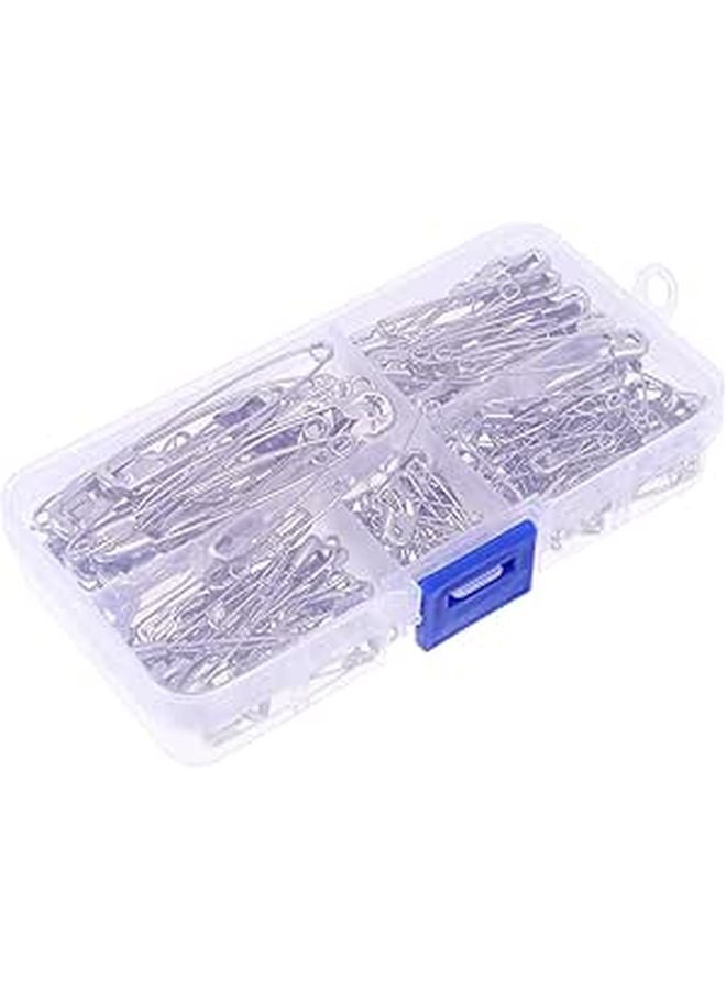 مجموعة دبابيس أمان مقاومة للصدأ ٢٢٠ قطعة ٦ مقاسات لخياطة وإكسسوارات الملابس DIY - Image 1