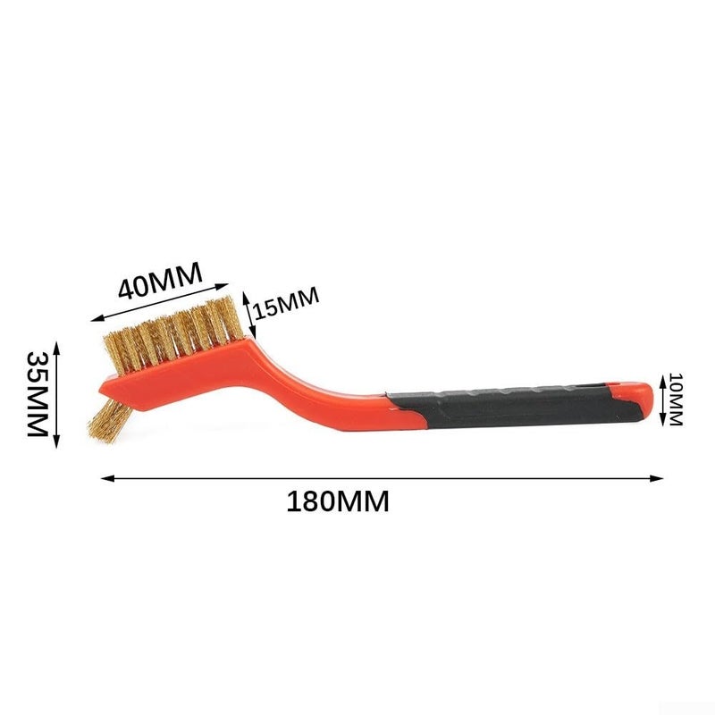 Professional Brass Nylon Steel Wire Brush Kit For Rust Slag Removal Copper Wire - Image 4