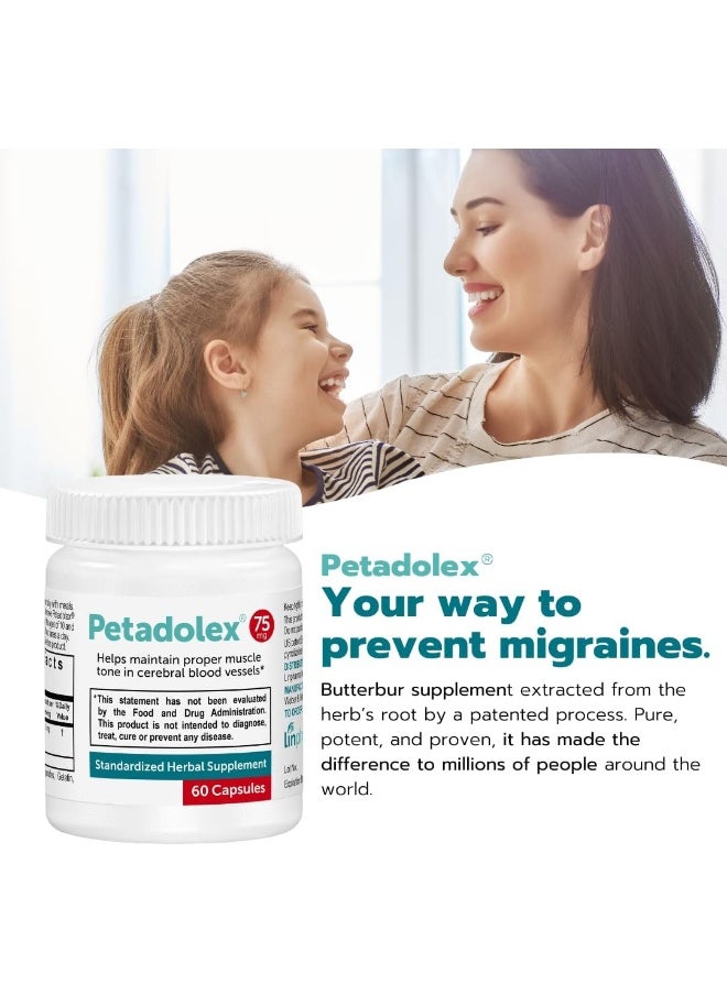 Petadolex 75mg Patented PA-free Butterbur Root Extract  - Image 2