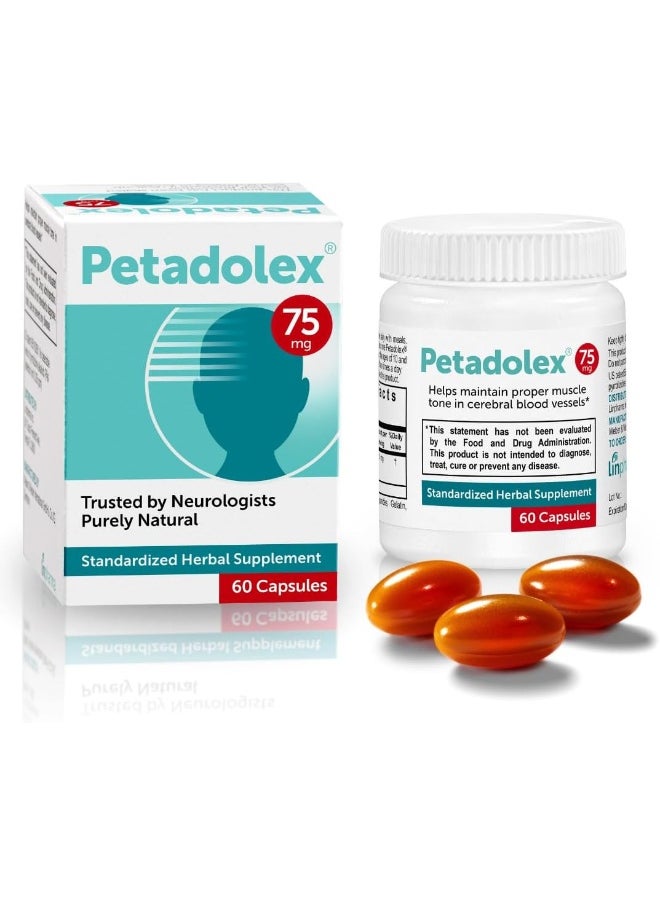 Petadolex 75mg Patented PA-free Butterbur Root Extract  - Image 1