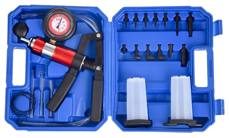 DHA 2 in 1 Hand Held Vacuum and Pressure Pump Tester Brake Fluid Bleeding Kit for Car and Motorcycle - Image 2