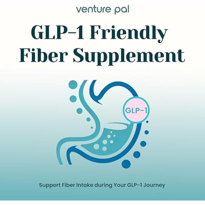Venture Pal 6-in-1 Daily Prebiotic Fiber Powder for Gut & Digestive Health, GLP-1 Friendly, Sugar Free Fiber Supplement Powder with Probiotics, Collagen Peptides & Electrolytes - For Women & Men - 7.8 OZ - Image 5