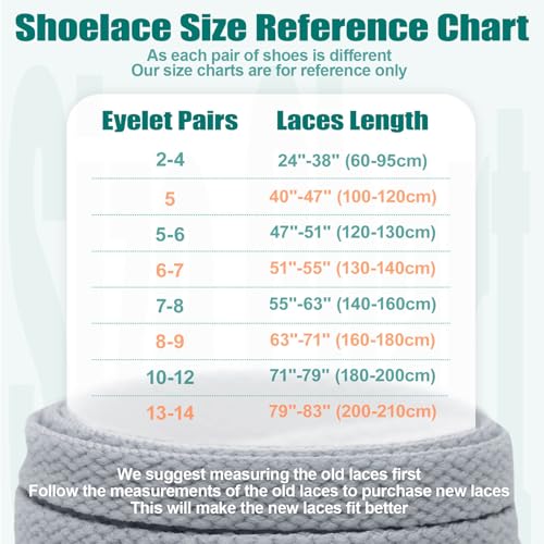 DELELE 2 Pair 55 inch Flat Shoe laces 5/16" Wide Shoelaces for Athletic Running Sneakers Shoes Boot Strings Dark Gray - Image 5