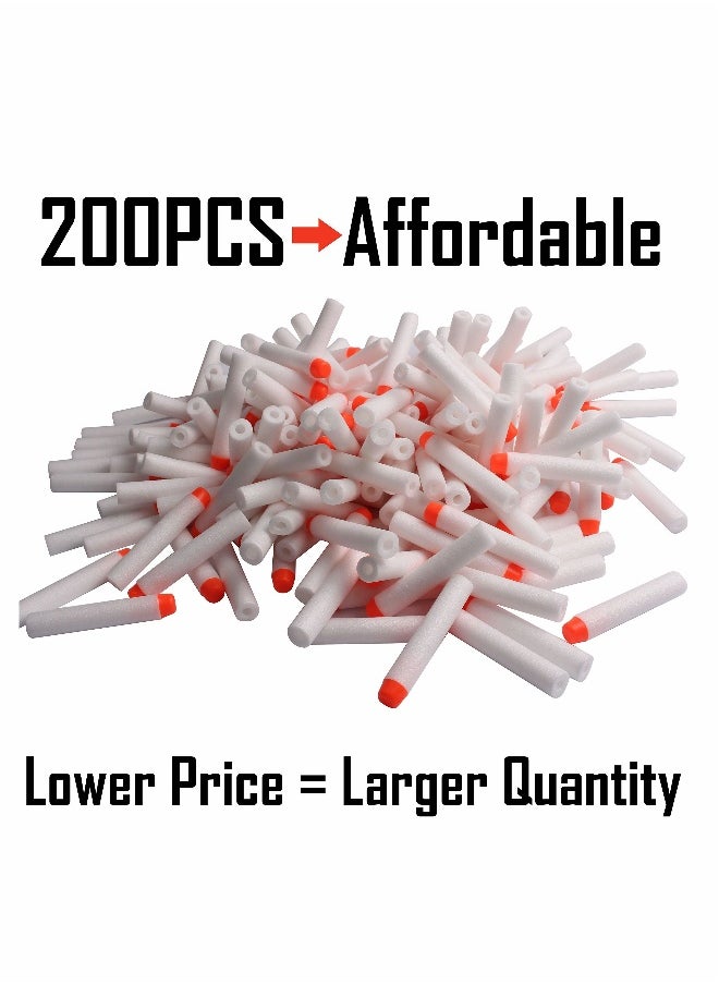 200Pcs Refill Darts for Nerf N Strike Elite Glow at The Dark Bullets Pack - White  - Image 2