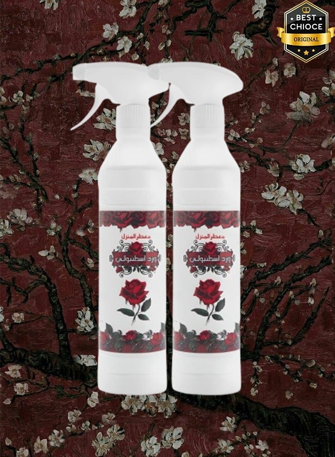 Banafa 2 Pieces Istambully Rose Air Freshner 500ml - Image 1