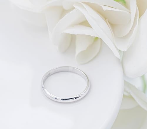 Precious Pieces Sterling Silver 2mm Band Baby Ring for Toddlers and Little Girls (Size 2) - Image 5
