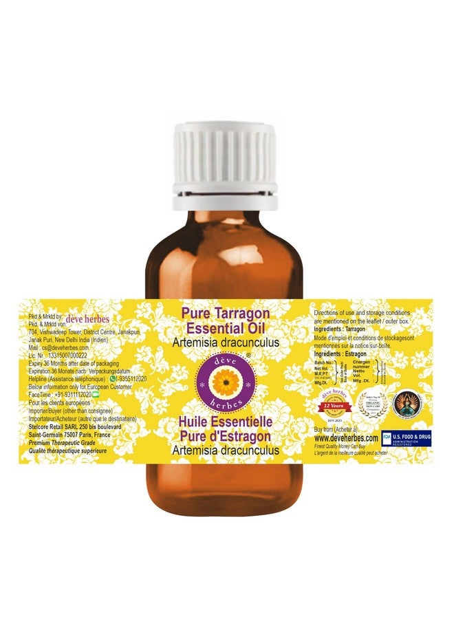Deve Herbes Tarragon Essential Oil (Artemisia dracunculus) Pure | Non-Sticky | Non-greasy | Lightweight | Men & Women | All Skin Types | Steam Distilled 5ml - Image 2