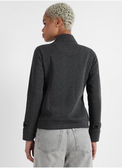 Campus Sutra Campus Sutra Women's Single-Breasted Jacket With Angled Open Pockets  - Image 5
