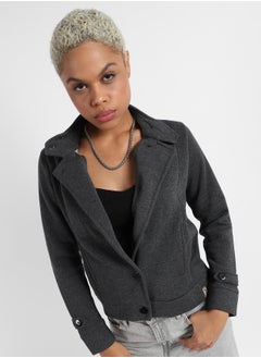 Campus Sutra Campus Sutra Women's Single-Breasted Jacket With Angled Open Pockets  - Image 1