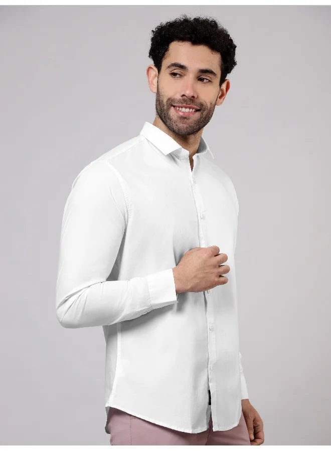 بيونغ قمصان قطنية بيضاء سادة من بيونغ