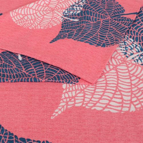 Status Contract Cotton Rich Double Bedsheet with 2 Pillow Covers for Bed Room, Home, Hotel-120 GSM (Peach) - Image 2