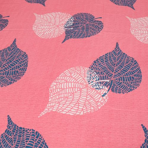 Status Contract Cotton Rich Double Bedsheet with 2 Pillow Covers for Bed Room, Home, Hotel-120 GSM (Peach) - Image 4