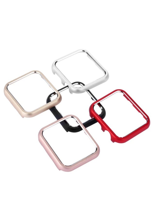 Suitable For Apple Watch Protective Case Aluminum Alloy Frame High-gloss Case Iwatch7456 Generation Metal Protective Case-Color:Rose Gold-Exterior Dimension:45mm - Image 3