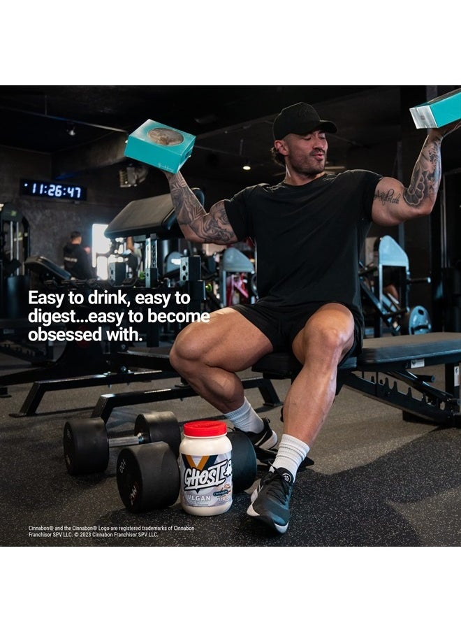 Ghost Vegan Protein Powder, Cinnabon - 2lb, 20g of Protein - Plant-Based Pea & Organic Pumpkin Protein - ­Post Workout & Nutrition Shakes, Smoothies, & Baking - Soy & Gluten-Free  - Image 5