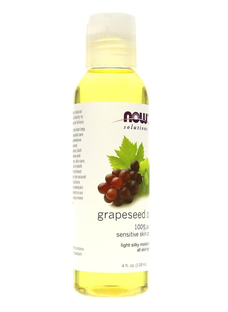 now 100% Pure Grapeseed Oil For Sensitive Skin 118ml  - Image 2