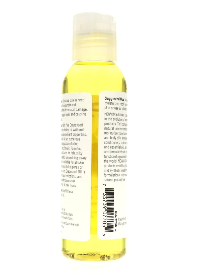 now 100% Pure Grapeseed Oil For Sensitive Skin 118ml  - Image 3