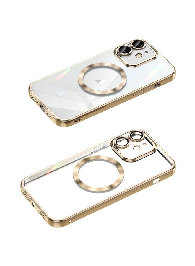 Zaboon Case For iPhone 11 MagSafe CD Texture Metal Lens Frame Full Coverage Phone Case - Image 1