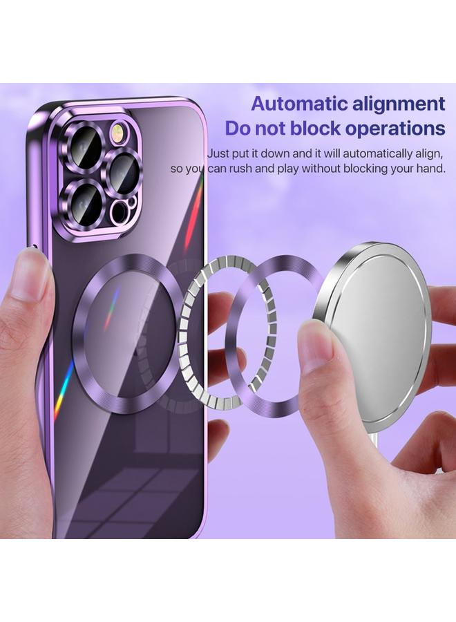 Zaboon Case For iPhone 11 MagSafe CD Texture Metal Lens Frame Full Coverage Phone Case - Image 3