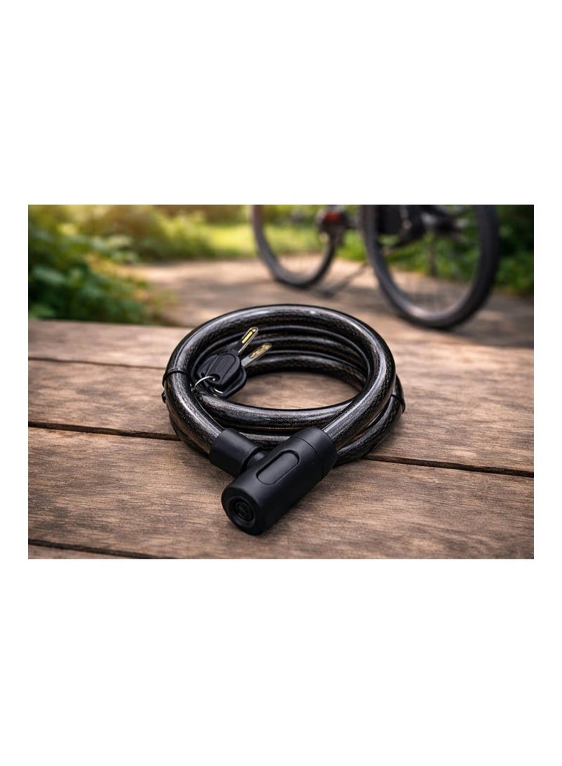 Heavy-duty wire lock for motorcycles and bicycles – - Image 2