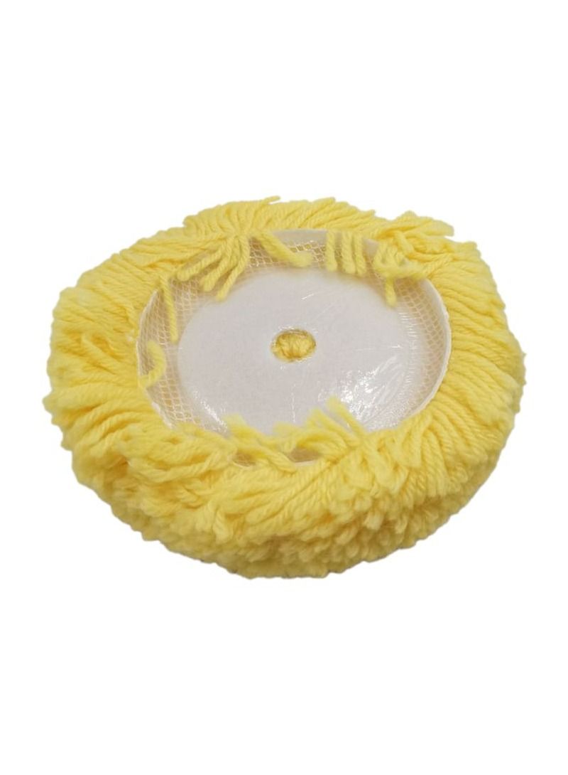 وينر وسادة عجلة التلميع النظيف لصوف الصوف من WINNER مقاس 5 بوصات 125 مم أصفر - Image 3