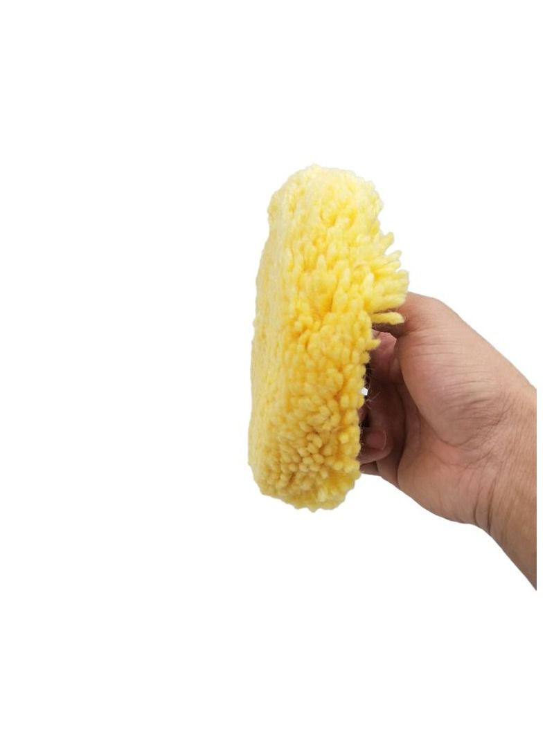 وينر وسادة عجلة التلميع النظيف لصوف الصوف من WINNER مقاس 5 بوصات 125 مم أصفر - Image 4