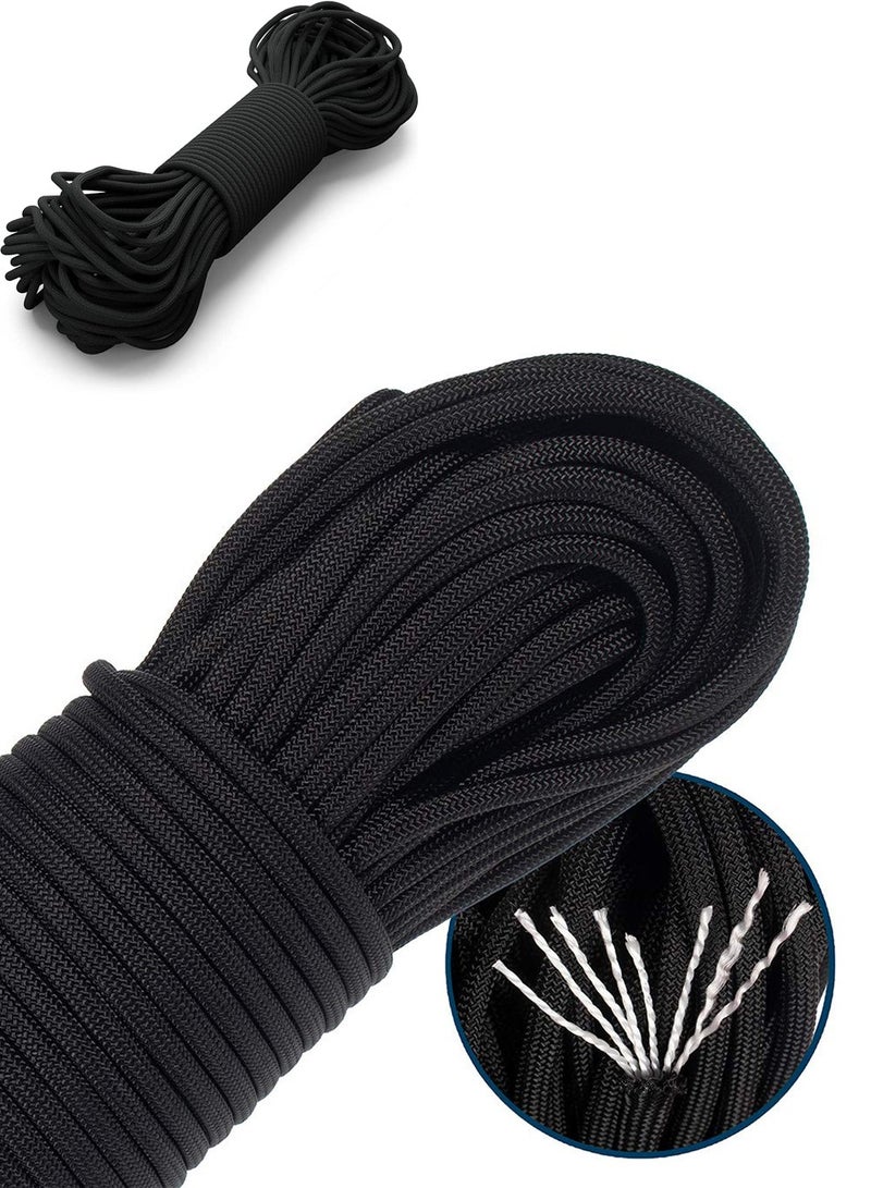 NajmStyle Paracord 100 ft - Type III Paracord 550-4mm Nylon Rope Mil-Spec para Cord - Camping Rope Hiking Fishing Survival Boy Scout Parachute Cord - Outdoor Hammock 550 Paracord - Image 1