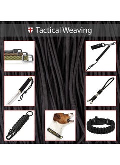 NajmStyle Paracord 100 ft - Type III Paracord 550-4mm Nylon Rope Mil-Spec para Cord - Camping Rope Hiking Fishing Survival Boy Scout Parachute Cord - Outdoor Hammock 550 Paracord  - Image 3
