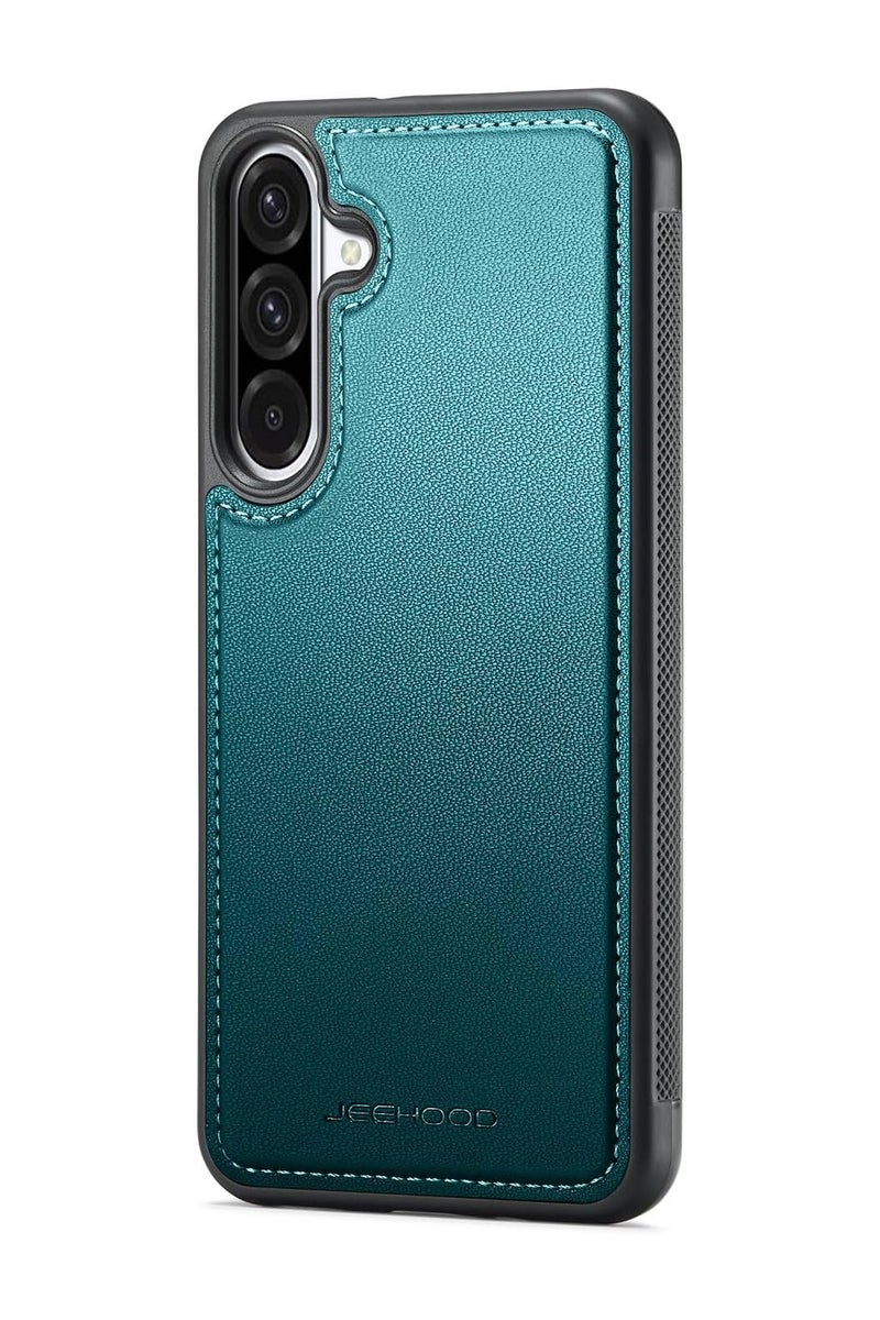 JEEHOOD CaseMe Phone Case Compatible with Samsung Galaxy A56 5G Luxury PU Leather Back Cover Cover Compatible with Samsung Galaxy A56 5G - Green - Image 2