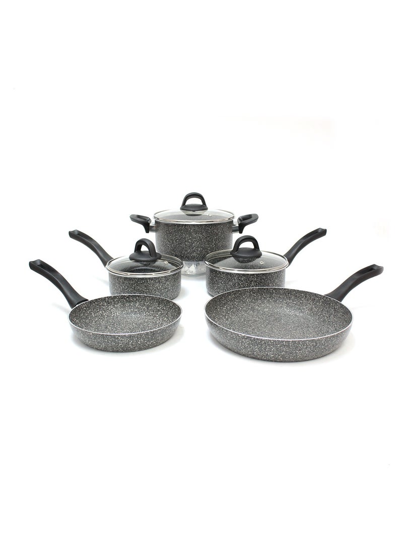 Hascevher Granite 8-Piece Cookware Set Lavilla Prime Series Premium Quality Cookware, Made in Turkey  - Image 1