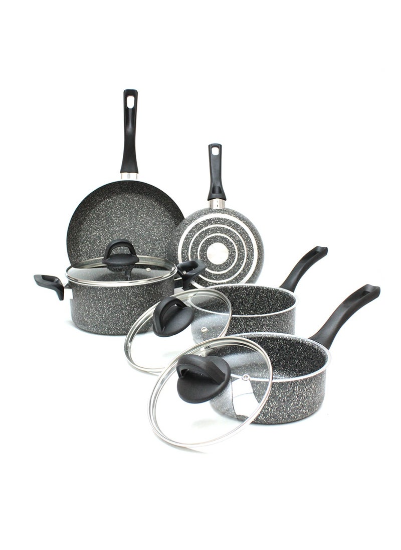 Hascevher Granite 8-Piece Cookware Set Lavilla Prime Series Premium Quality Cookware, Made in Turkey  - Image 4