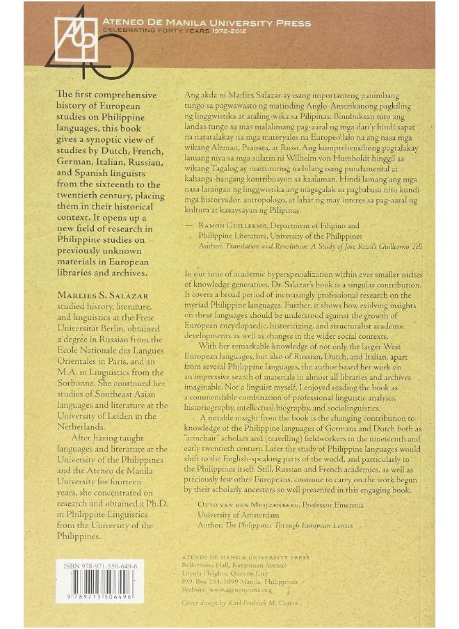 Perspectives on Philippine Languages: Five Centuries of European Scholarship  - Image 2