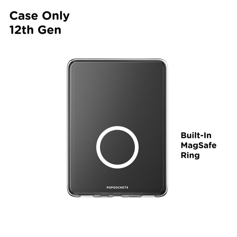 PopSockets Kindle Paperwhite Case (12th Gen, 7â€, 2024/25), Signature Edition & Colorsoft â€“ Slim Protective Cover with Built-in MagSafe-Compatible Ring for MagSafe PopGrip, E-Reader Accessory - Clear - Image 3