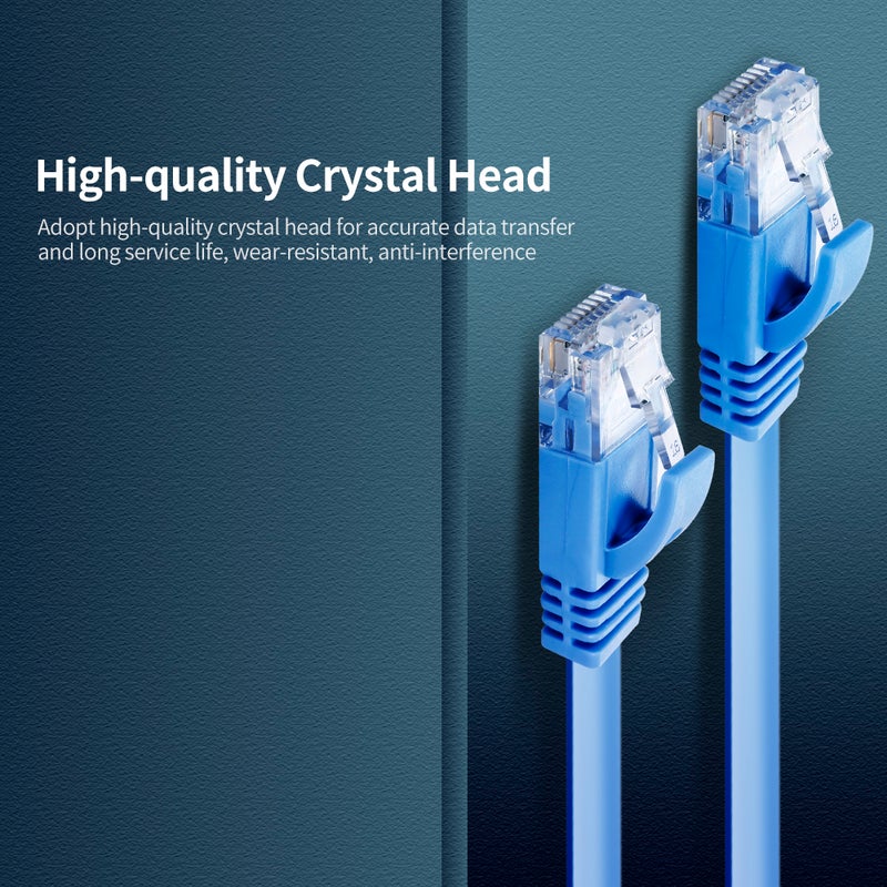 Household Gigabit CAT6 Network Cable Blue - Image 4